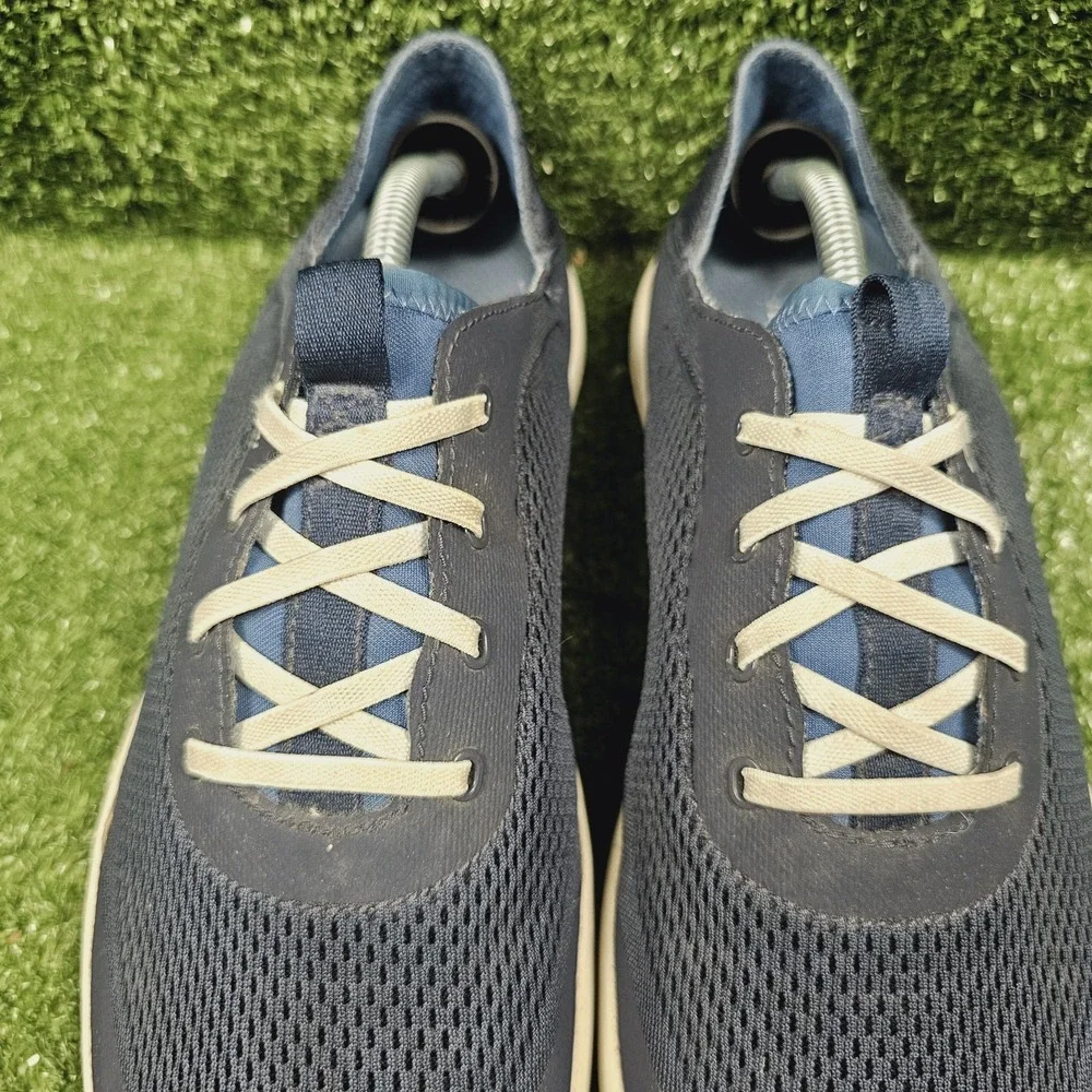 Olukai Moku Pae Navy‎ Blue Mesh Slip On Comfort Boat Shoes Mens Size 9.5